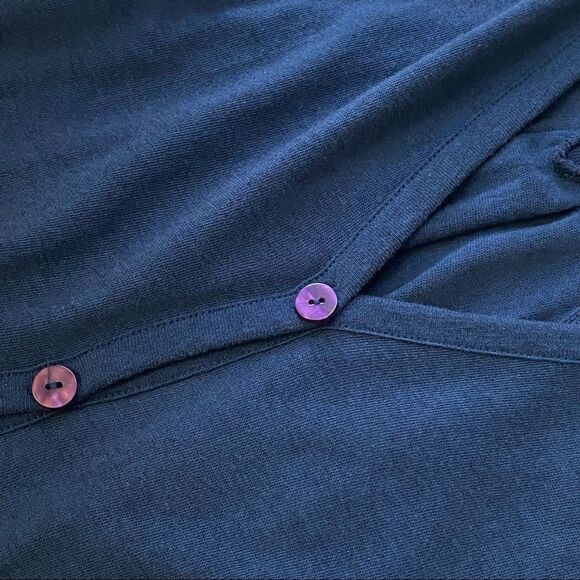 B.P Nordstrom blue wool blend button up sleeveless vest - Picture 8 of 8